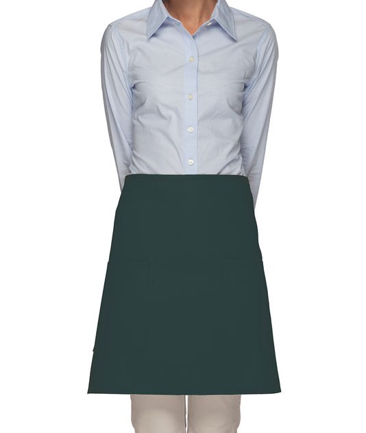 Hunter Green Mid Length Waist Aprons